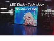 عالية الدقة P8 في الهواء الطلق LED شاشات الإعلان كامل اللون SMD3535 IP65 1/4 المسح الضوئي