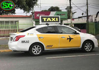 تاكسي سقف سيارة LED تسجيل لافتات عرض الإعلان بالألوان الكاملة P5 P6 للإعلان