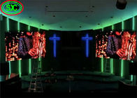 شاشات خلفية الكنيسة عالية الدقة P3.91 4x3m المرحلة LED