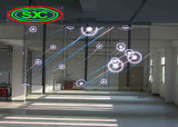 سهل التركيب G7.8125-15.625 زجاج شاشة LED شبكي شفاف مع طاقة خضراء