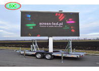 شاشة عرض P6 LED ملونة كاملة خارجية لأعلى ولأسفل على المقطورة لسينما السيارة