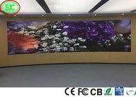الإعلان بالألوان الكاملة أدى شاشة منحنية ناعمة لوحة rgb led / داخلي p3.91 led فيديو الصين شاشة led مرنة