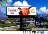 شاشة إعلانات خارجية موفرة للطاقة شاشة عرض لوحة إعلانات LED على جانب الطريق لوحة تسجيل LED