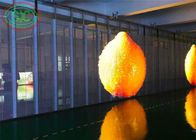 شاشة LED داخلية شفافة عالية الوضوح P3.91-7.82 مثبتة على الزجاج