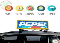 علامة LED خارجية P 10 بالألوان الكاملة لإعلانات سيارات الأجرة موك 10 قطعة