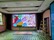شاشة LED ملونة كاملة داخلية P3 576x576mm منحنى LED ، جدار فيديو داخلي للمؤتمر ، شاشة LED للمسرح