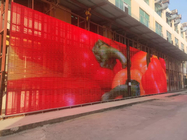 P15.625 شفافة الستار شبكة بناء واجهة الإعلان فيديو لوحة الحائط Pantalla عرض شاشة LED
