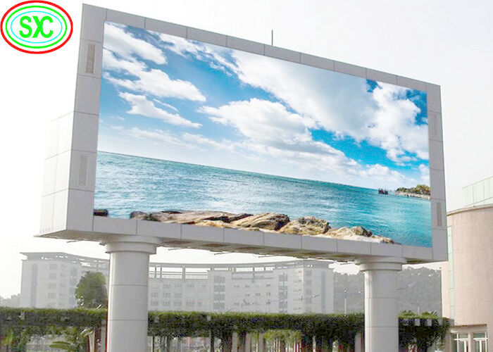 شاشة عرض LED ملونة كاملة خارجية للإعلانات المقاومة للماء التثبيت الثابت مع CE ROHS FCC CB SASO