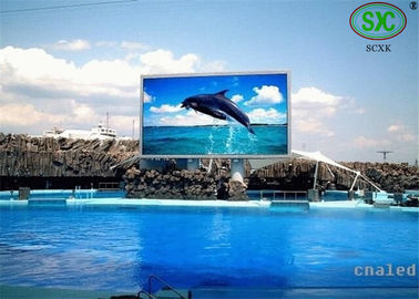 الشاشة المضادة للماء في الهواء الطلق كامل اللون LED P10 1R1G1B مع مسافة عرض طويلة
