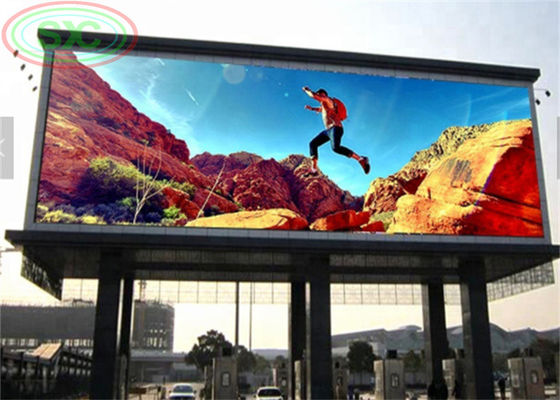 سعر جيد لوحة إعلانات P10 LED خارجية كاملة الألوان 2 تفحص وضع القيادة مع سطوع عالٍ الانترنت