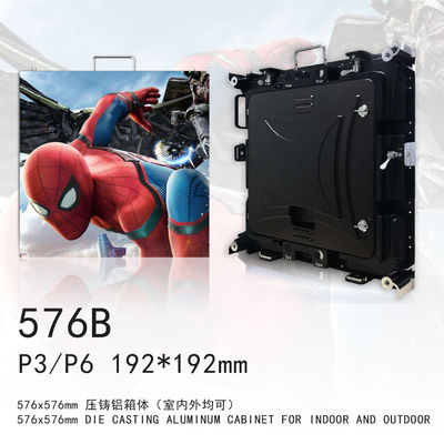 P3 داخلي تأجير شاشة ليد يموت الصب الألومنيوم مجلس الوزراء 4K القرار IP43