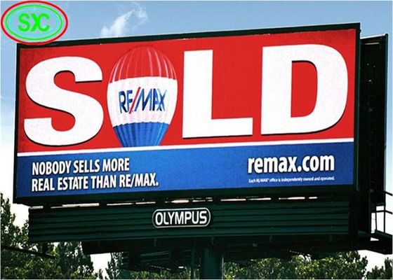 شاشات عرض LED خارجية كبيرة متعددة الألوان P10 لوحة إعلانات IP65 مقاومة للماء