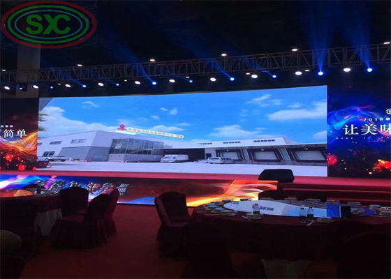 شاشة LED ضخمة من الألومنيوم المصبوب 500 * 1000 سم عرض LED داخلي لوحة إعلان LED