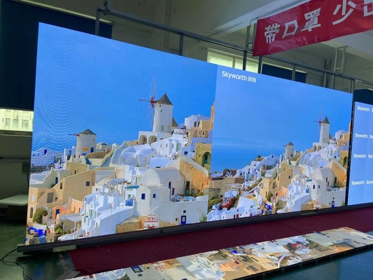 شاشة LED داخلية عملاقة P1.875 بدقة 284440 نقطة/متر مربع للإعلان مع حجم خزانة 480x480 ملم
