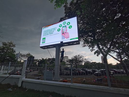 خارجية Full p10 7000 سطوع عرض LED ملون مع مسافة عرض واسعة تصميم لوحة إعلانات خارجية