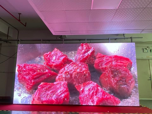 شاشة عرض LED ذات الدرجة الدقيقة في الداخل SMD P2 رقيقة للغاية لدور حفلات الزواج