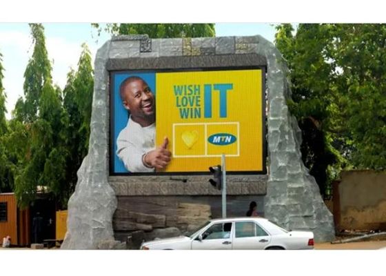 شاشة LED خارجية للإعلان rgb بالألوان الكاملة ، شاشة تلفزيون LED عالية الوضوح P16