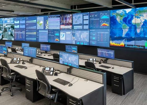 خزانة لوحة LED داخلية محمولة ملونة بالكامل P3.91 مع شاشة LED مزودة بمصدر طاقة Meanwell