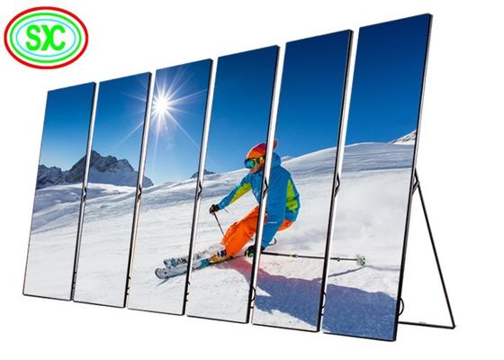 سمارت P2 رقيقة شاشة عرض LED بحجم الخزانة 640 مم × 1920 مم لمراكز التسوق