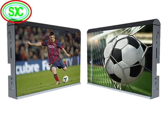 شاشة LED ذات الزاوية العريضة P10 RGB خارجية 1/4 Scan HD Slim Full Color Stadium Panel
