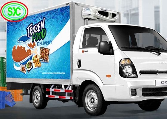 سعر جيد شاشة عرض LED للشاحنة المتنقلة P3 مع شاشة نصوص وجهد تشغيل DC5V الانترنت