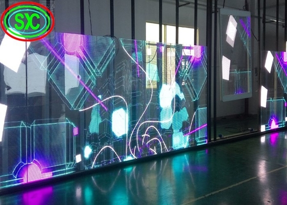 وحدة شاشة LED شفافة من الألومنيوم خفيفة الوزن مثالية للعرض
