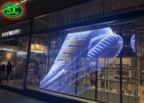 الصين الداخلية P3.9-7.8 كامل اللون الشفافية LED شاشة العرض Smd منحنية