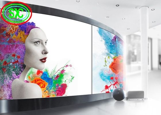 سعر جيد شاشة العرض LED بالألوان الكاملة الداخلية شاشة العرض LED الداخلية P3.91 LED المنحنية الانترنت