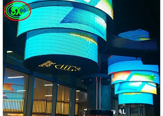 P4.81 خارجية مرنة LED الصب الصب الألومنيوم القضية SMD2525 1R1G1B 5000 نيتس السطوع