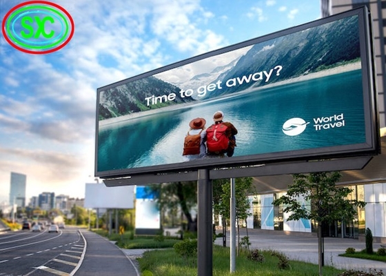 P10 LED Billboard, 32X16 شاشة LED عالية الدقة 3 سنوات ضمان