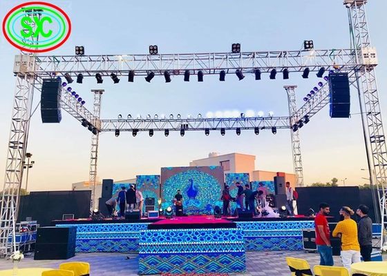 شاشة LED خارجية كاملة الألوان P6 مقاس 192x192 ملم، سطوع 5000 شمعة/م²