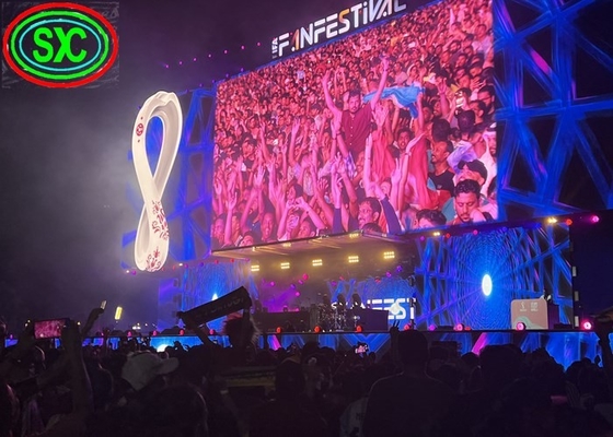ضعف الجانب P5 اللون الكامل معلق شاشة LED / شاشة LED TV فيديو مقاوم للماء