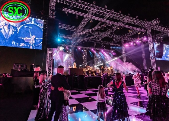 شاشات العرض LED الخارجية للإيجار P5 لمرحلة الحفل الخلفية الكبيرة مع خزانة ألومنيوم مصبوبة بالقالب