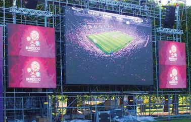 الإعلانات الوضوح 6000k لوحات عرض الفيديو LED 1r1g1b 10mm لوحات عرض الفيديو LED