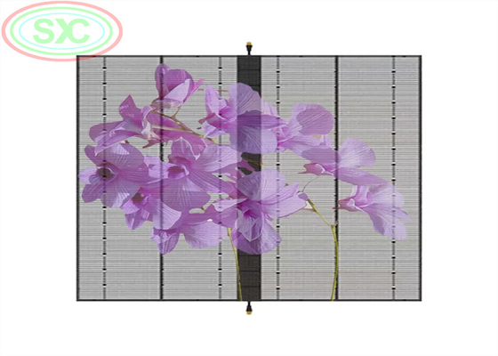 شاشات LED معلقة شاشة LED شفافة 1000 * 500MM ضوء قابل للتعديل