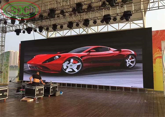شاشات LED P4.81 في الهواء الطلق مع الأرضية القائمة، وضوح عالية 5500 cd / m2