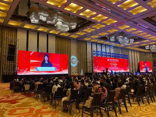 شاشة LED ملونة كاملة p3.91 داخلية تتميز بمصابيح LED Nationstar SMD 1921 عالية الدقة وخزانة ألمنيوم متينة مصبوبة بالقالب