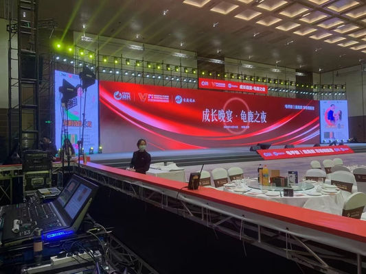 شاشة LED ملونة كاملة p3.91 داخلية تتميز بمصابيح LED Nationstar SMD 1921 عالية الدقة وخزانة ألمنيوم متينة مصبوبة بالقالب