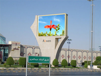 شاشة LED خارجية ملونة كاملة SMD3535 P10 مقاس 960x960 مم مقاومة للماء