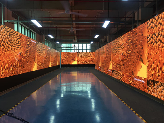 P2.5 شاشة LED ذات دقة عالية داخلية ملونة كاملة ، 640x640mm الخدمة الأمامية للخزانة