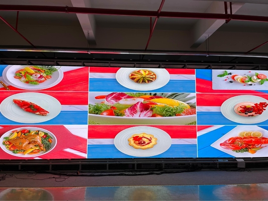 P2.5 شاشة LED ذات دقة عالية داخلية ملونة كاملة ، 640x640mm الخدمة الأمامية للخزانة