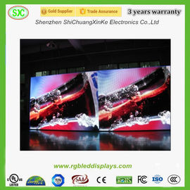 وضوح عالي في الداخل عرض LED ملون بدقة عالية HD 4mm مساحة البكسلات Stge الحائط