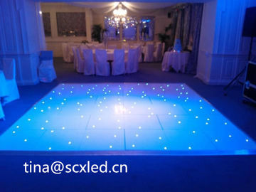 SMD3535 الصوت الداخلي النشط DJ Led الديسكو أرضية الرقص الدافئة الأضواء البيضاء