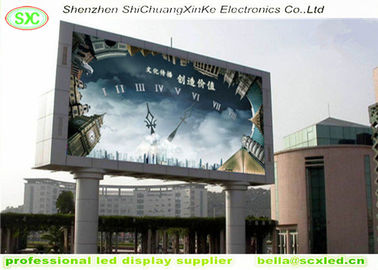إعلانات شاشة LED P8 كاملة اللون وحدات 256 * 128mm 1/4 مسح خارجية أدى لوحة الإعلانات