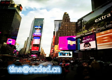 الشارع المبنى في الهواء الطلق لوحة إعلانية مثبتة على جدار الفيديو P10 شاشة عرض إعلانات LED كبيرة