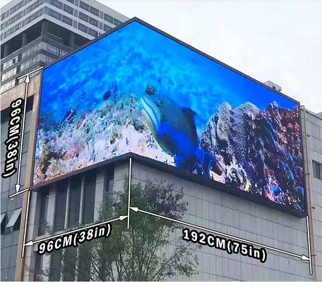 P2.6 P2.9 P3.91 HD RGB LED في الهواء الطلق صندوق حديدي ثابت، كثافة 111111 نقطة / متر مربع