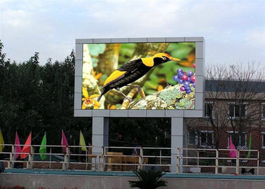 الملون الكامل للخارج 5000cd / m2 الوضوح 960 * 960mm حجم الخزانة P8 لوحة إعلانية LED