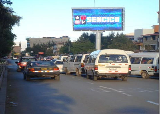 شاشة LED خارجية للإعلانات ملونة بالكامل مقاومة للماء P8 SMD بحجم 320x160 مم