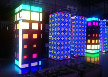 شاشة استئجار LED RGB داخلية P3 SMD ، لون كامل 2500nits سطوع مواد الهيكل الحديدي / الفولاذ