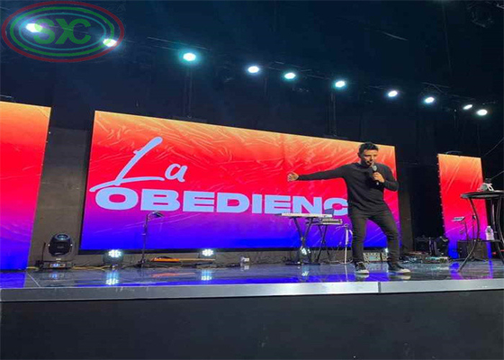 P3.91 الصب الصبغ الألومنيوم الإيجار شاشة LED خفيفة الوزن مسافة الرؤية 3-50m